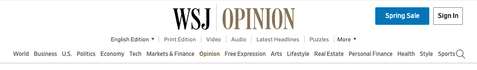 WSJHeader